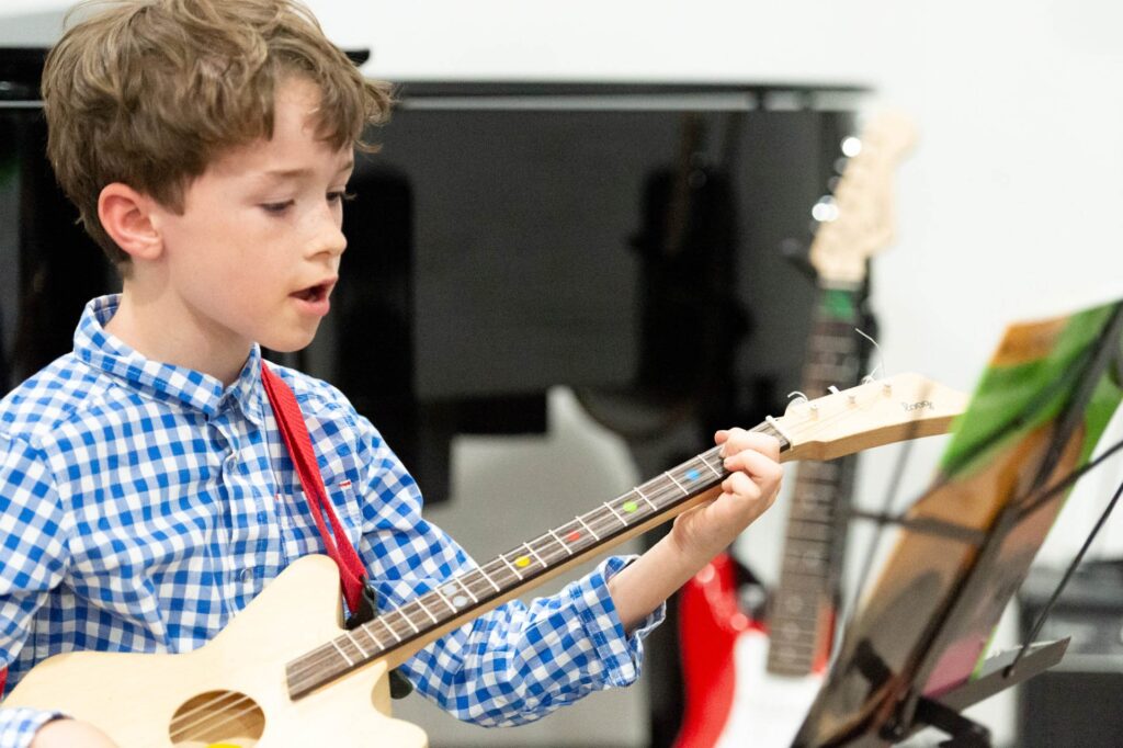 Young guitarist