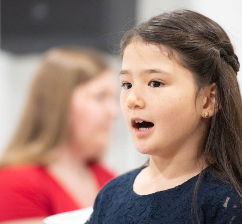 Girl singing